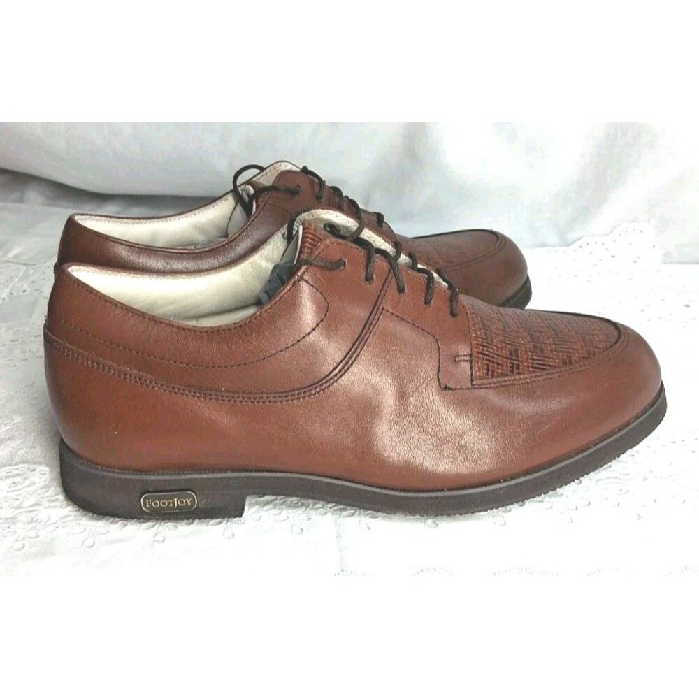 Footjoy Europa Girls Brown Leather Golf Cleats Shoes 3.5 Athletic Vintage